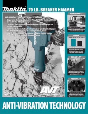 Abbruchhämmer und -Zangen Makita HK1810