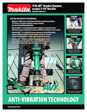 Abbruchhämmer und -Zangen Makita HM1812