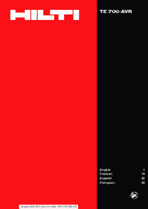 Abbruchhämmer und -Zangen Hilti TE 700-AVR