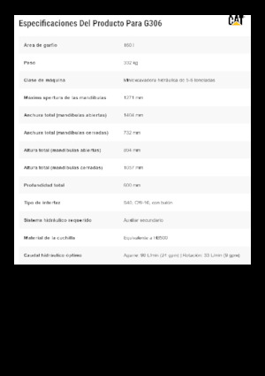 Abbruch-Sortiergreifer Caterpillar G306