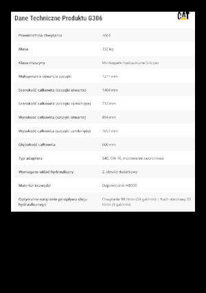 Abbruch-Sortiergreifer Caterpillar G306