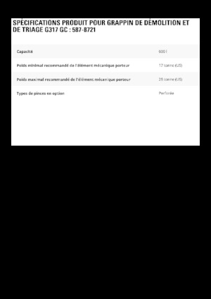 Abbruch-Sortiergreifer Caterpillar G317 GC