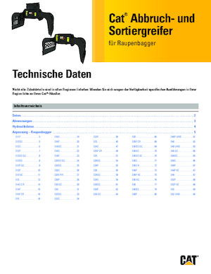 Abbruch-Sortiergreifer Caterpillar G318-WH