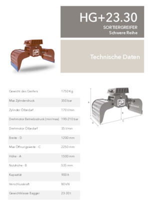 Abbruch-Sortiergreifer Promove HG+ 23.30
