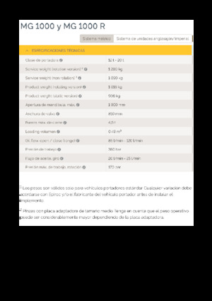 Abbruch-Sortiergreifer Epiroc MG 1000 