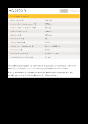 Abbruch-Sortiergreifer Epiroc MG 2700 R