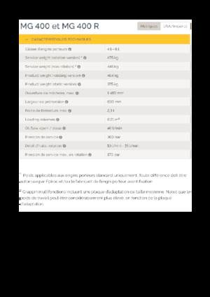 Abbruch-Sortiergreifer Epiroc MG 400