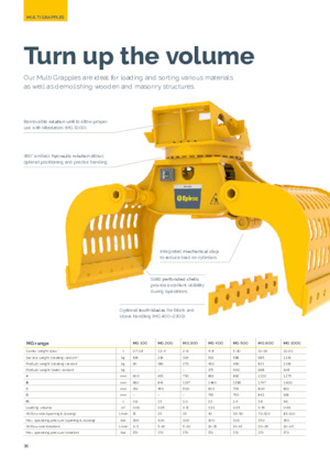 Abbruch-Sortiergreifer Epiroc MG 1000 