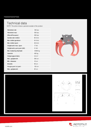 Abbruch-Sortiergreifer Rototilt® MG80