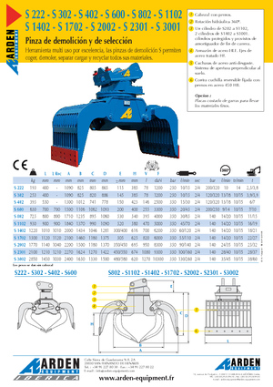 Abbruch-Sortiergreifer Arden S 3001