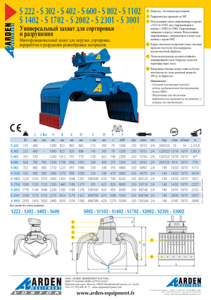 Abbruch-Sortiergreifer Arden S 3001