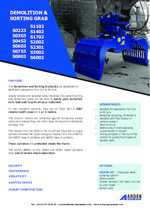 Abbruch-Sortiergreifer Arden S6002