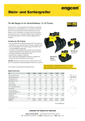 Abbruch-Sortiergreifer engcon SG06