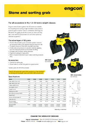 Abbruch-Sortiergreifer engcon SG06