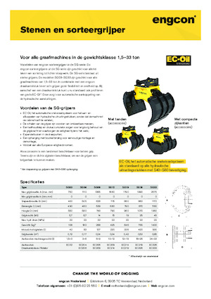 Abbruch-Sortiergreifer engcon SG06