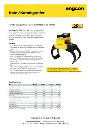 Abbruch-Sortiergreifer engcon TG55HD