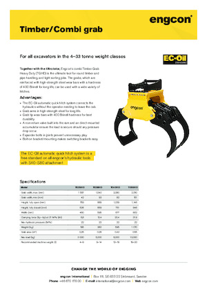 Abbruch-Sortiergreifer engcon TG55HD