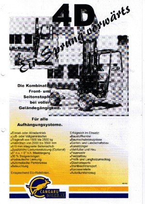 Mitnahmestapler Diesel Cangaru / Transmanut 4D.5D5.3.2028 F