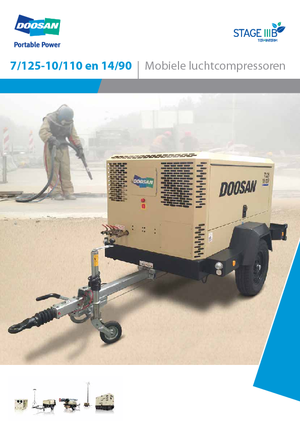 Mobile Kompressoren - Diesel, Elektro, Benzin Doosan 7/125