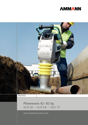 Stampfer, Benzin und Diesel Ammann ATR 60 C