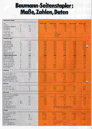 Seitenstapler Diesel Baumann AS 30/14/40 NP