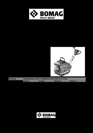 Rüttelplatten, reversibel Bomag BPR 40/60 D