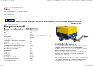 Mobile Kompressoren - Diesel, Elektro, Benzin CompAir C 25