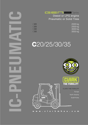 Frontstapler Diesel Clark C 20 D