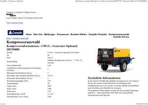 Mobile Kompressoren - Diesel, Elektro, Benzin CompAir C 50