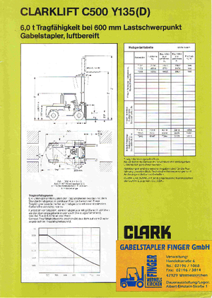 Frontstapler Diesel Clark C 500-y-135 D