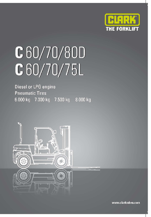 Frontstapler Diesel Clark C 80 D