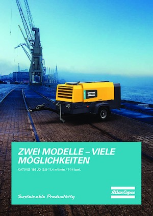Mobile Kompressoren - Diesel, Elektro, Benzin Atlas Copco XAVS 186 Jd DPF