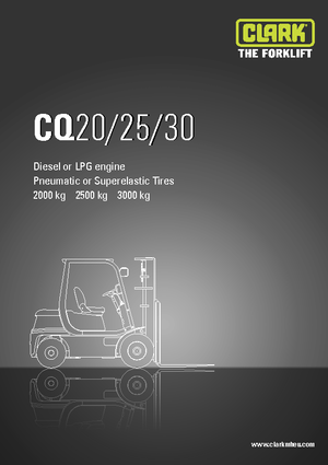 Frontstapler Diesel Clark CQ 25