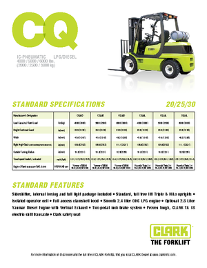 Frontstapler Diesel Clark CQ 25
