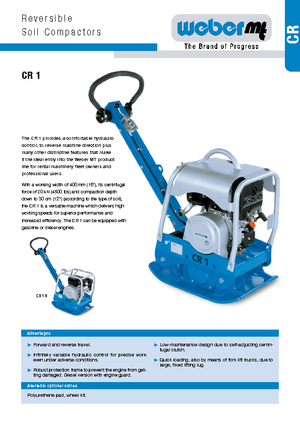 Rüttelplatten, reversibel weber mt CR 1