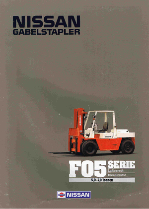 Frontstapler Diesel Nissan DF 05 A 60 U