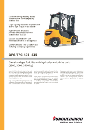 Frontstapler Diesel Jungheinrich DFG 425