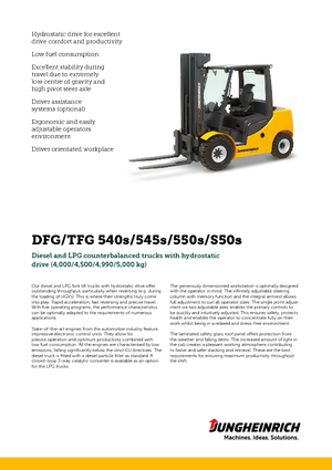 Frontstapler Diesel Jungheinrich DFG 540s