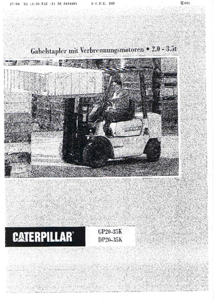Frontstapler Diesel Caterpillar DP 25 K