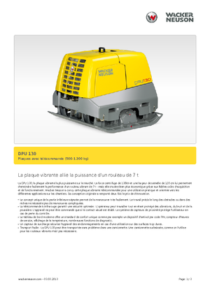 Rüttelplatten, reversibel Wacker Neuson DPU130Le