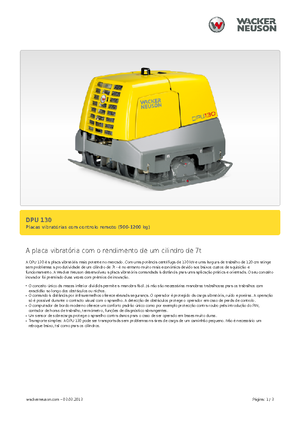 Rüttelplatten, reversibel Wacker Neuson DPU130Le