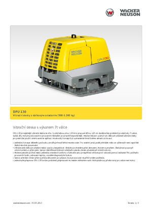 Rüttelplatten, reversibel Wacker Neuson DPU130Le