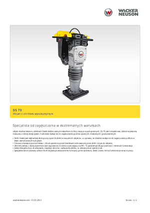 Stampfer, Benzin und Diesel Wacker DS 70,11