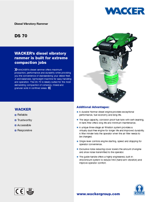 Stampfer, Benzin und Diesel Wacker Neuson DS 70 13