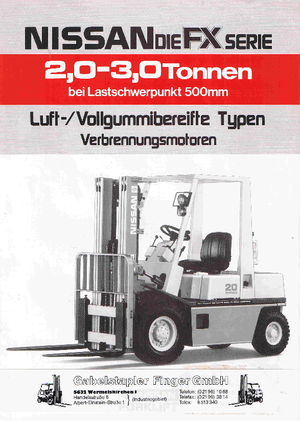 Frontstapler Diesel Nissan EH 02 F 20 U