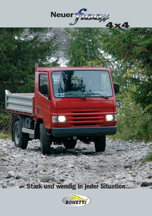 Kommunale Mehrzweckfahrzeuge Diesel Bonetti F 100 X