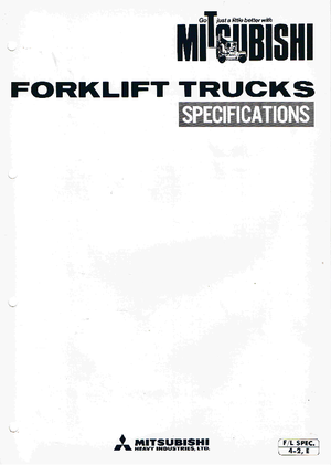 Frontstapler Diesel Mitsubishi FD 30 T