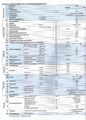 Frontstapler Diesel TCM FD 25 Z 5 T