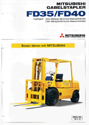 Frontstapler Diesel Mitsubishi FD 35 AT