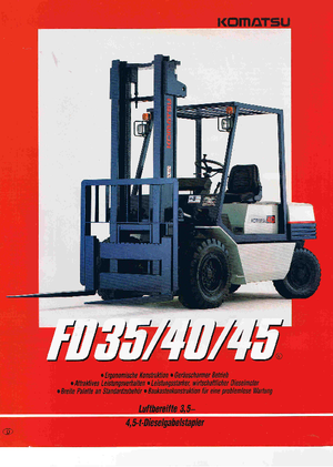 Frontstapler Diesel Komatsu FD 35 T-5 E